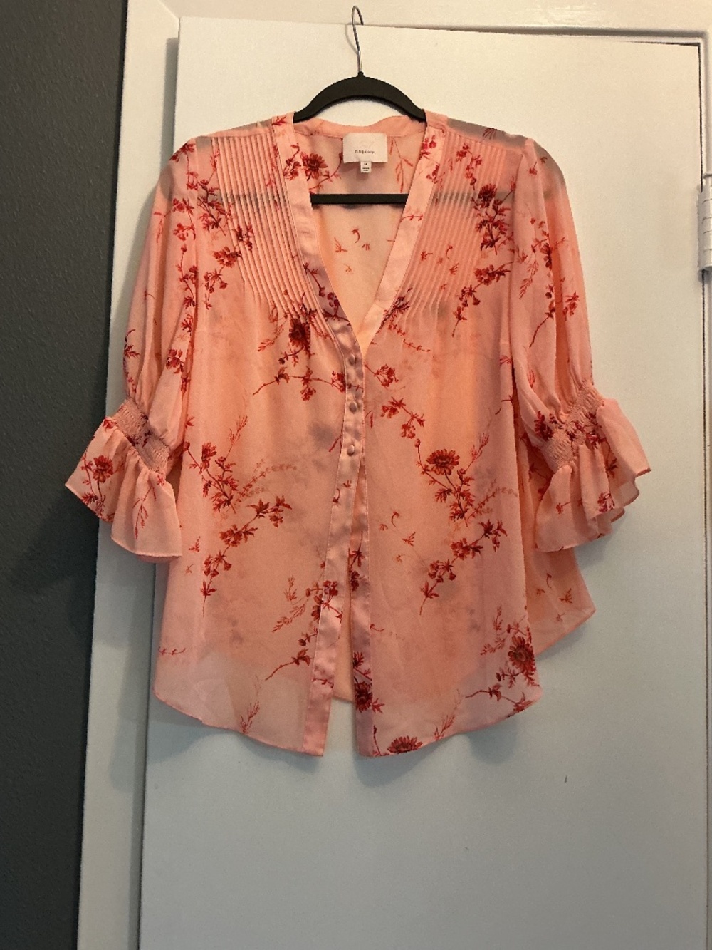 Cinq a Sept Top pink floral M
